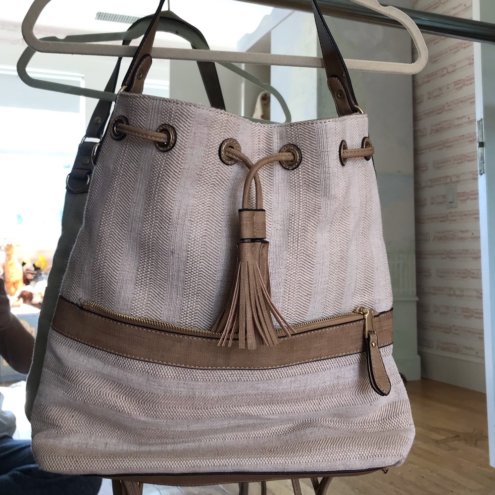 Tan Summer Backpack/Purse